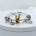 Linx Snake Chain Bracelet with Gold and Silver German Shepherd Themed Charms