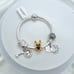 Linx Snake Chain Bracelet with Gold and Silver German Shepherd Themed Charms