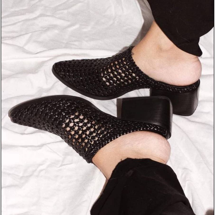 Sol Sana Parker Woven Leather Mules