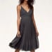 Aritzia Wilfred Beaune Pleated Midi Dress in Charcoal Gray. Size XS