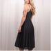 Aritzia Wilfred Beaune Pleated Midi Dress in Charcoal Gray. Size XS
