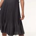 Aritzia Wilfred Beaune Pleated Midi Dress in Charcoal Gray. Size XS