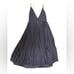 Aritzia Wilfred Beaune Pleated Midi Dress in Charcoal Gray. Size XS