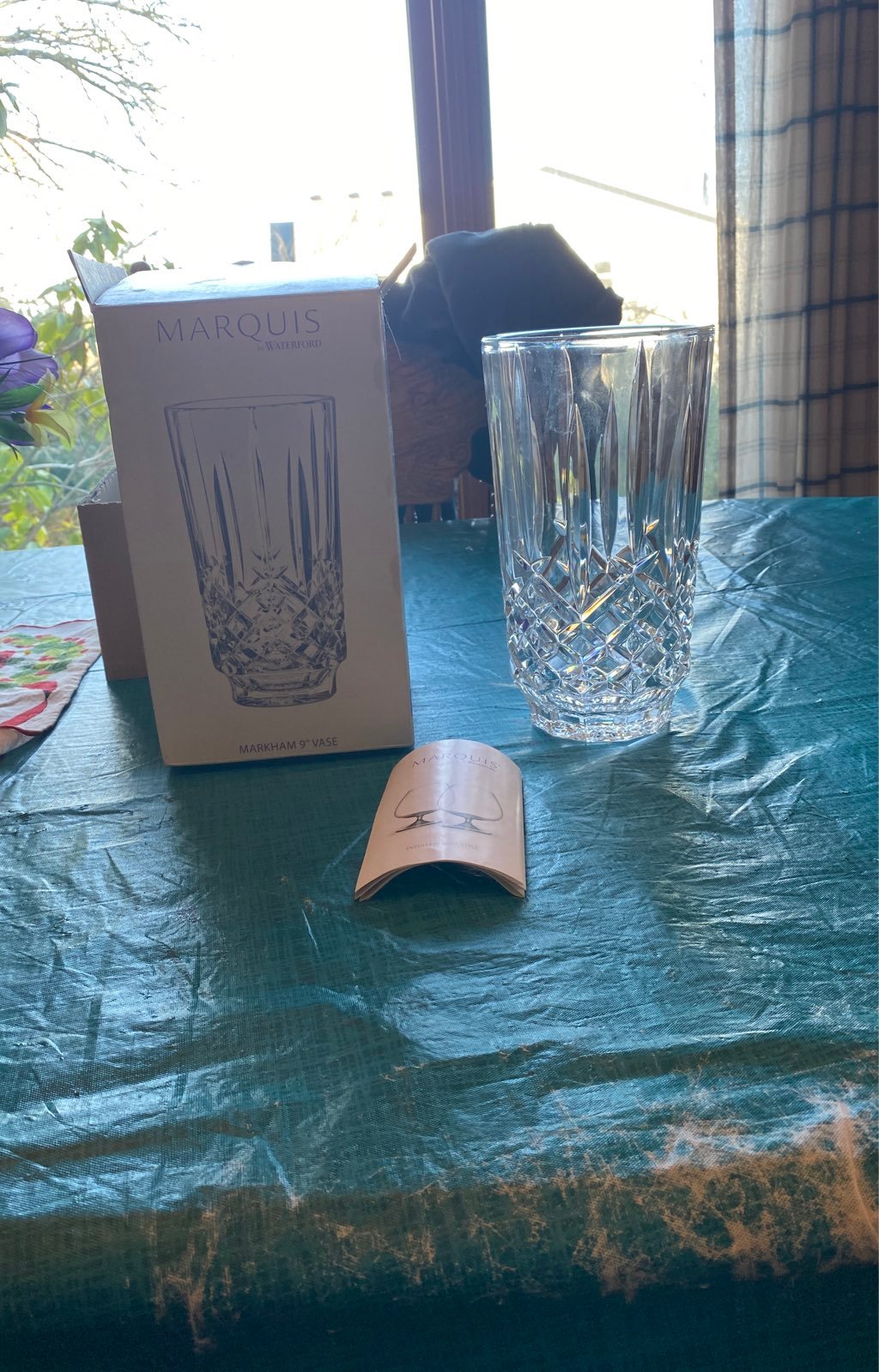 crystal vase