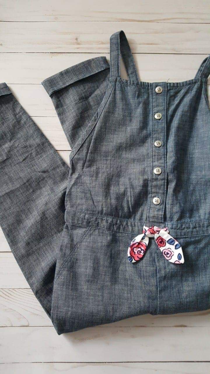 Gymboree Size 5T Chambray Style Romper