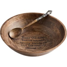 Mud Pie Festive Fall Collection Bless Food Serving Bowl Set