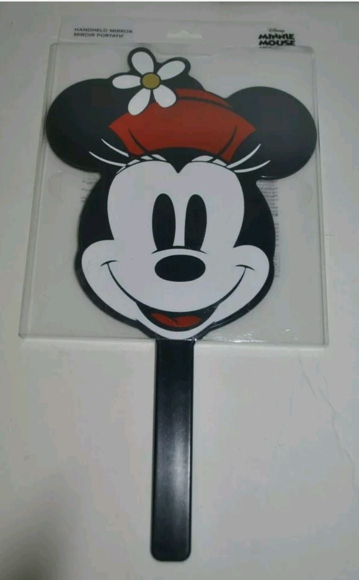 Disney Minnie Mouse Hand Held mirror plastic makeup cosmetic NEW