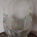 Crystal Carnival Glass Feathered Large Fireside Basket