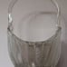 Crystal Carnival Glass Feathered Large Fireside Basket