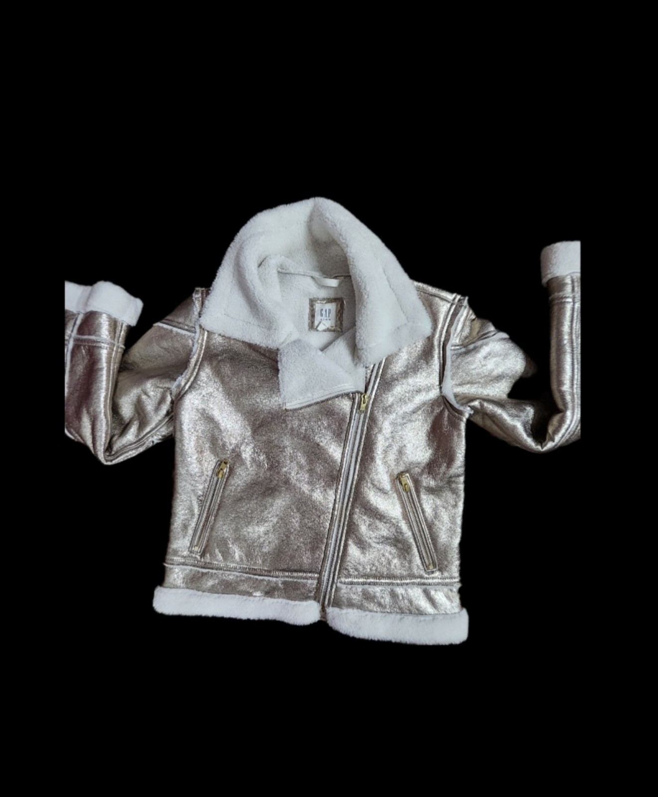GapKids Girls Gold Jacket Size Large