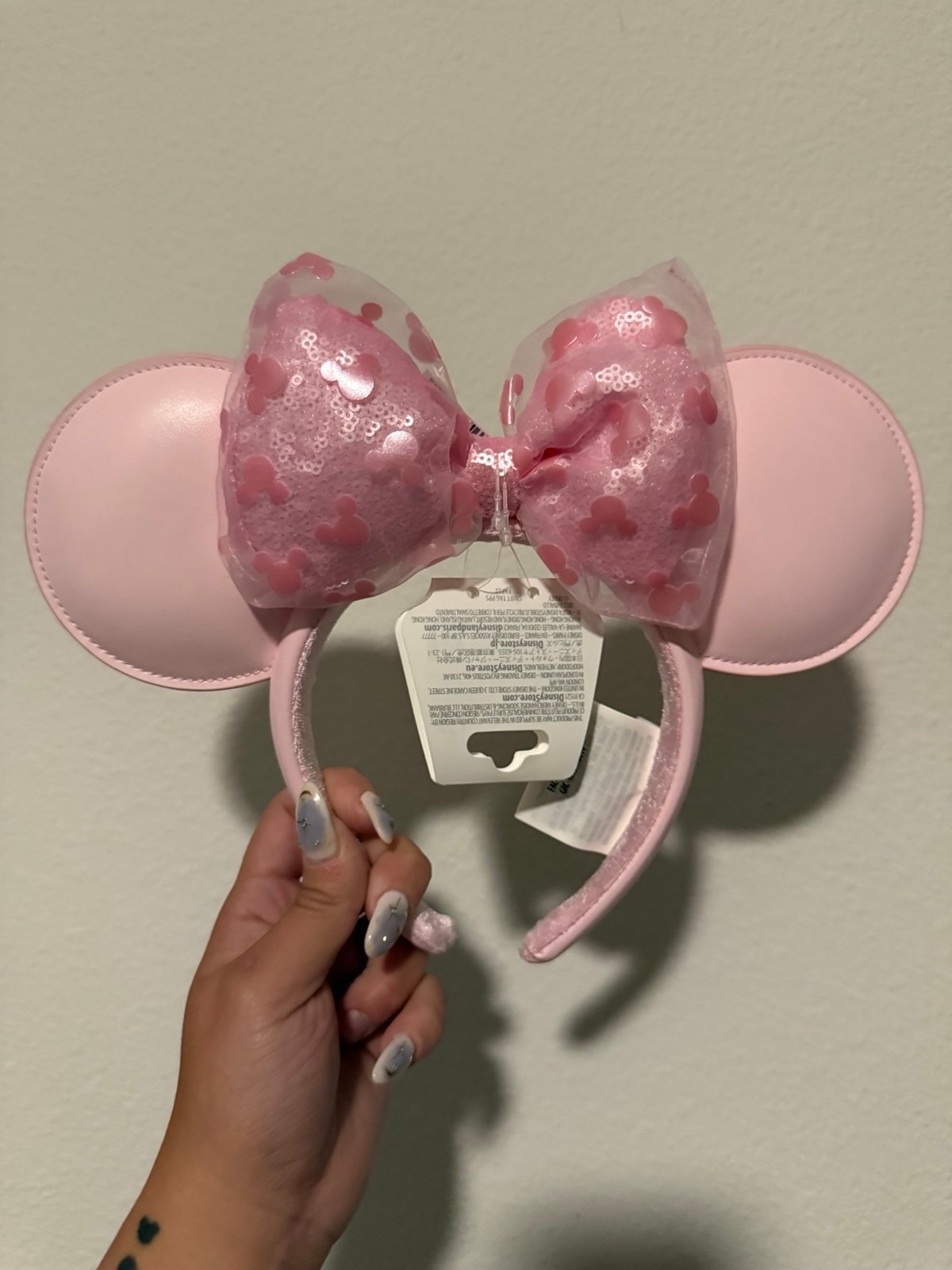 Disney Parks 2025 Light Pink Minnie Ears Headband
