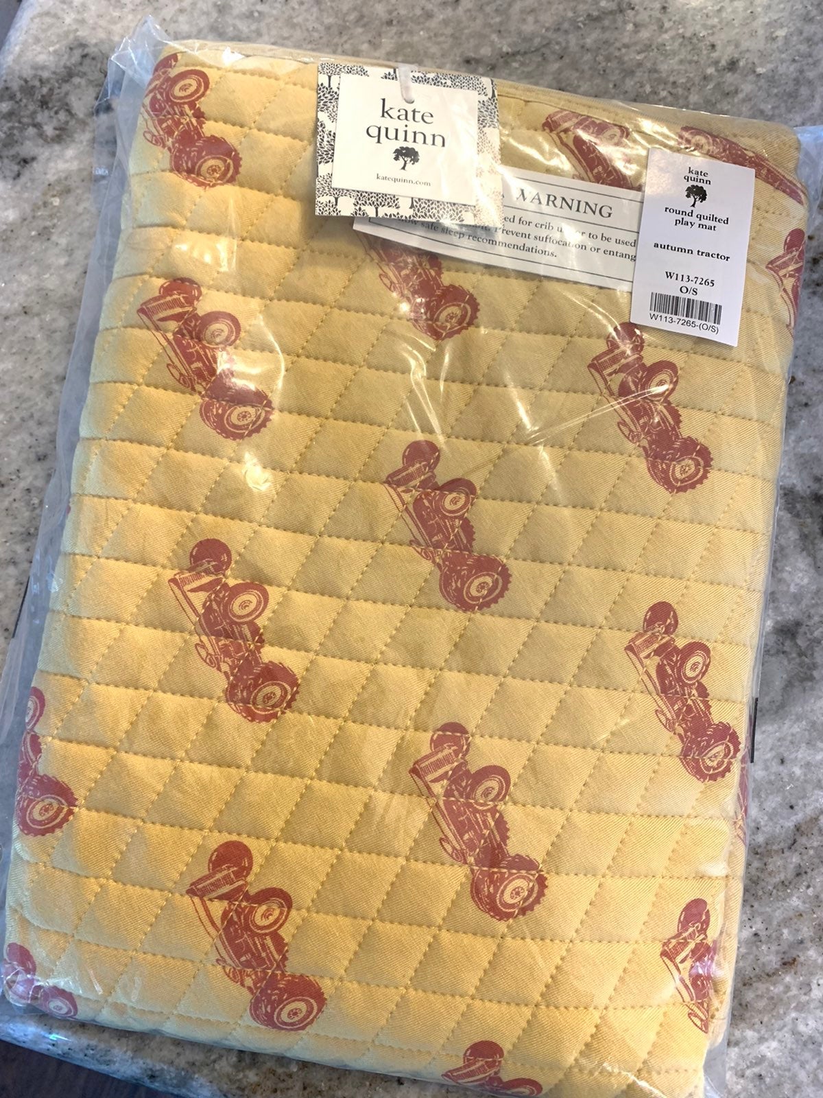 Bamboo Kate Quinn Autumn Tractor Quilted Play Mat