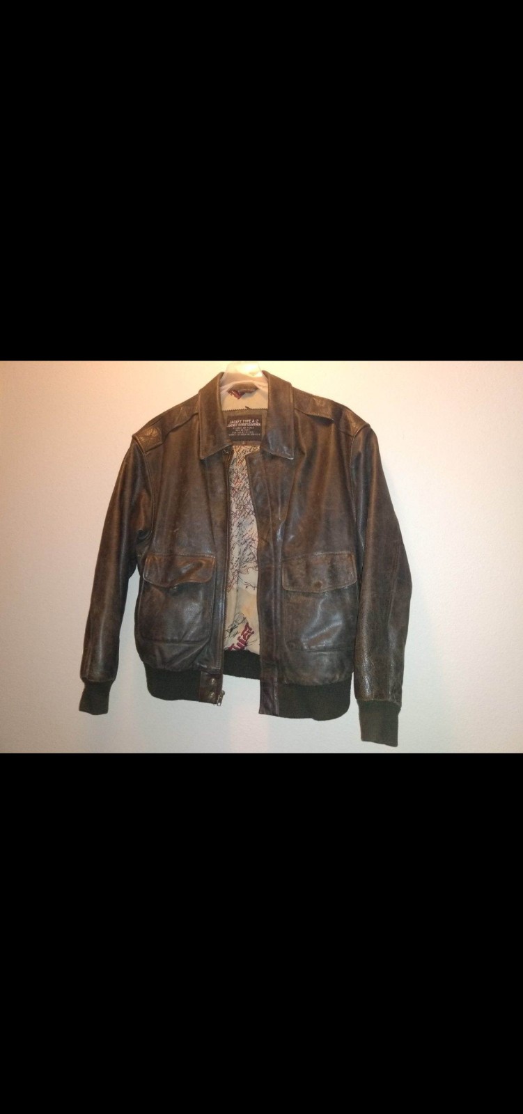 vintage leather jacket