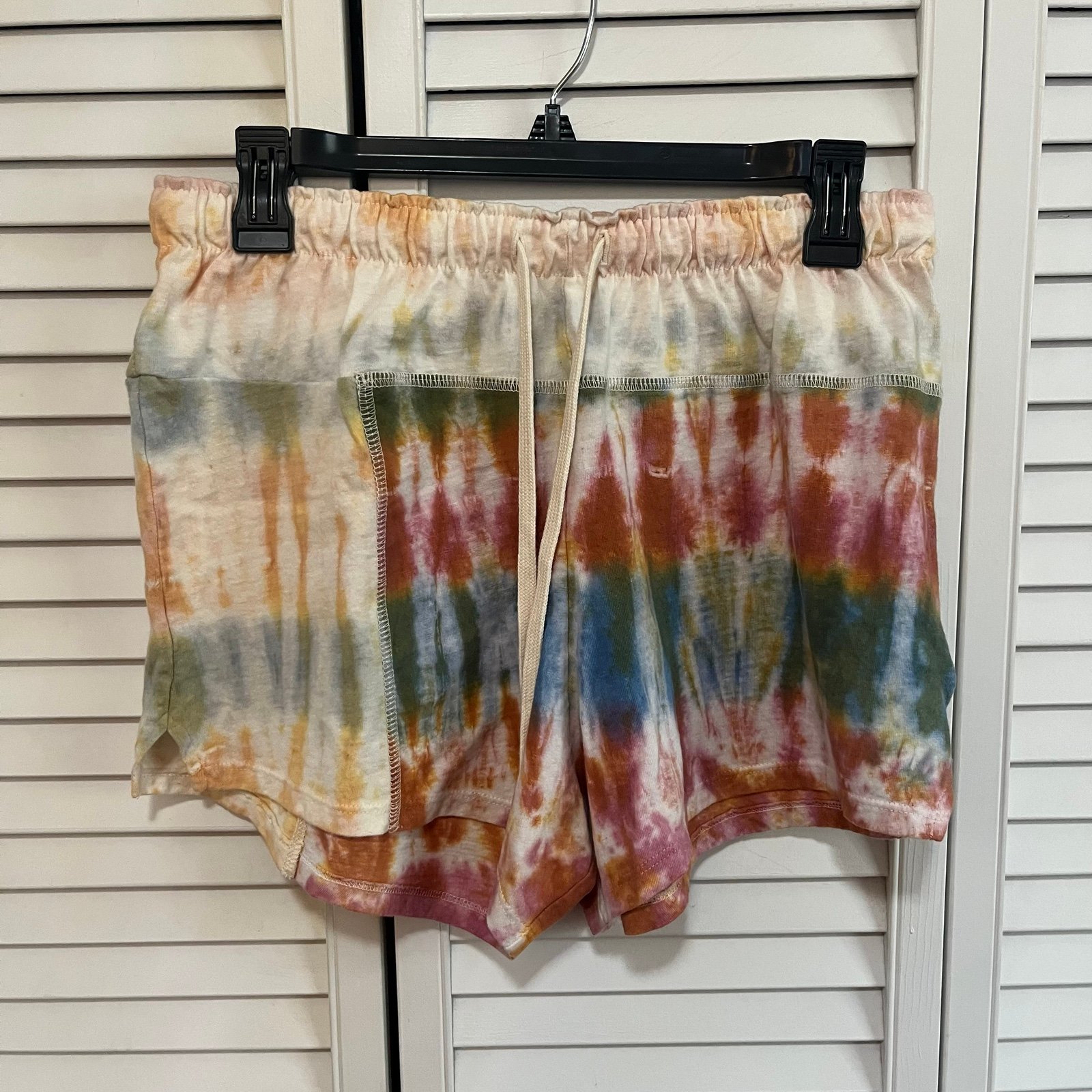 John Elliott Reconstructed Tie Dye Shorts Size 2 Medium Cotton New