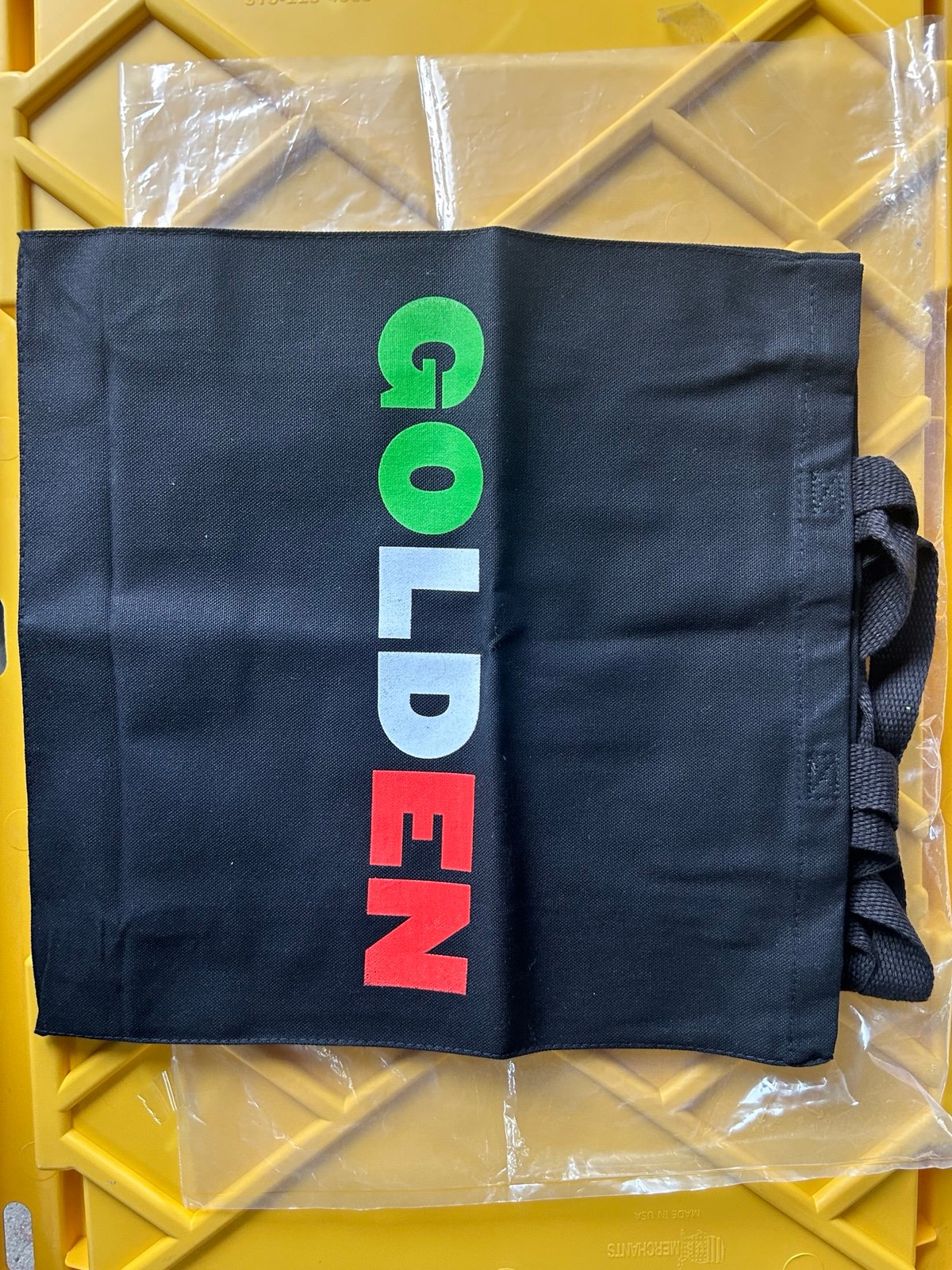 Harry styles golden tote bag