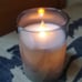 Gold Glass Flameless Candles, Battery Operated LED Pillar Candles with Remote