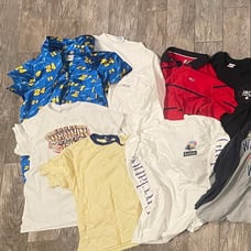 Lot of 12 Vintage Clothes Top Brands