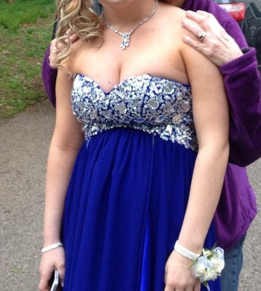 blue prom dress