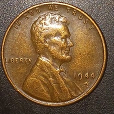 1944 Lincoln Memorial Wheat Penny 3.1g