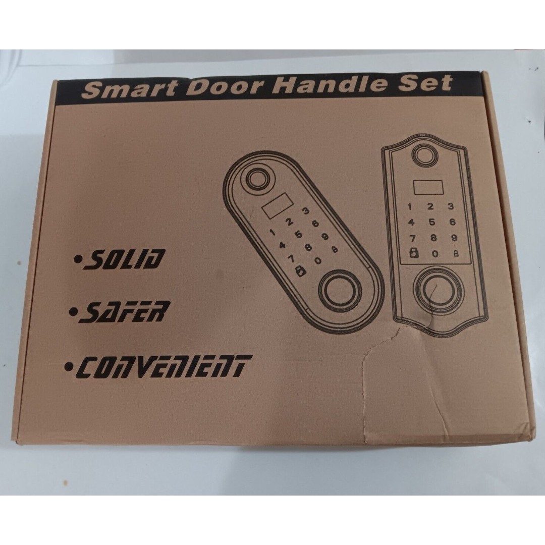 Harfo D02 Smart Front Door Digital Touch Screen & Finger Print Matt Black
