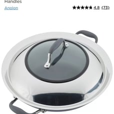 Anolon Advanced Home Hard-Anodized Nonstick (14-Inch Covered Wok, Onyx)