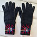 NEW DOLCE & GABBANA Gloves Wool Gray #DGLovesLondon Embroidered Mittens 400