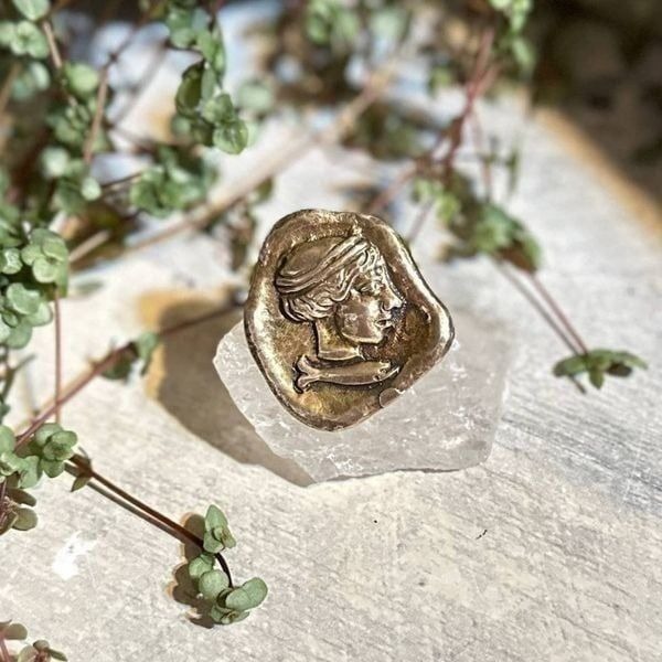 Vintage Sterling SilverGreek Roman Pin Pendant