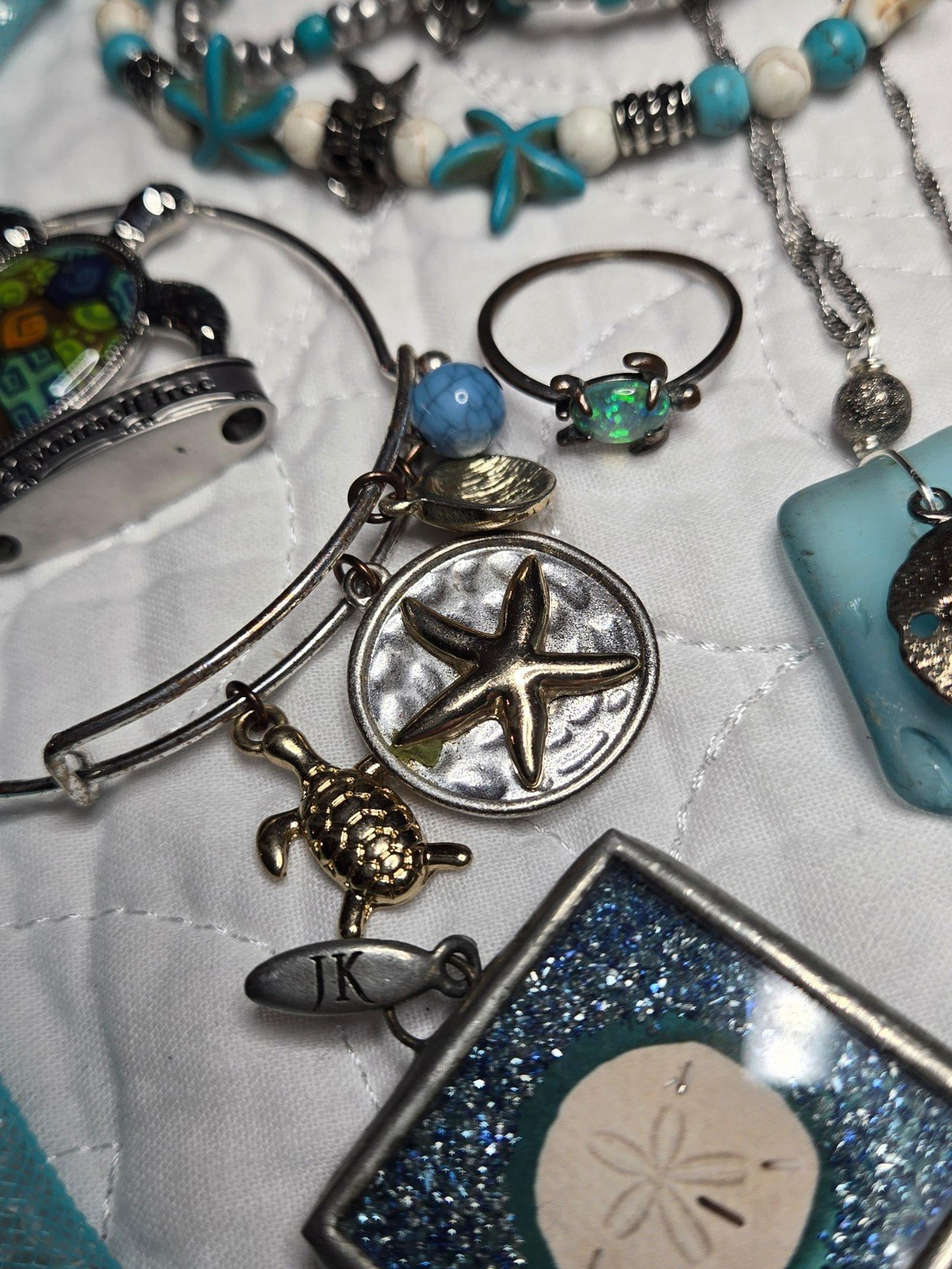 ASSORTED BEACH THEME COSTUME JEWELRY LOT