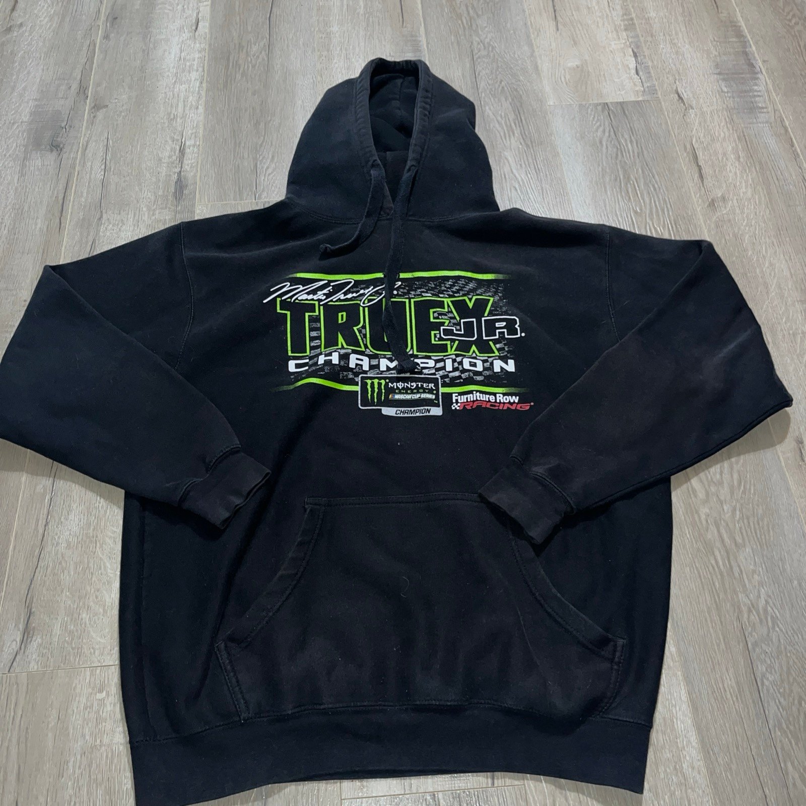 Nascar Martin Truex JR Hoodie Men’s XL monster energy Pull Over Black