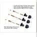 SENTO Bathtub and Shower 3 Handle Tub Trim Set For Central Brass Faucets Bathtub