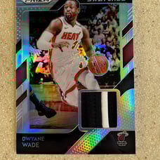 Dwyane Wade 2018/19 Prizm Game Used 2 Color Patch Relic #1/5 Miami Heat
