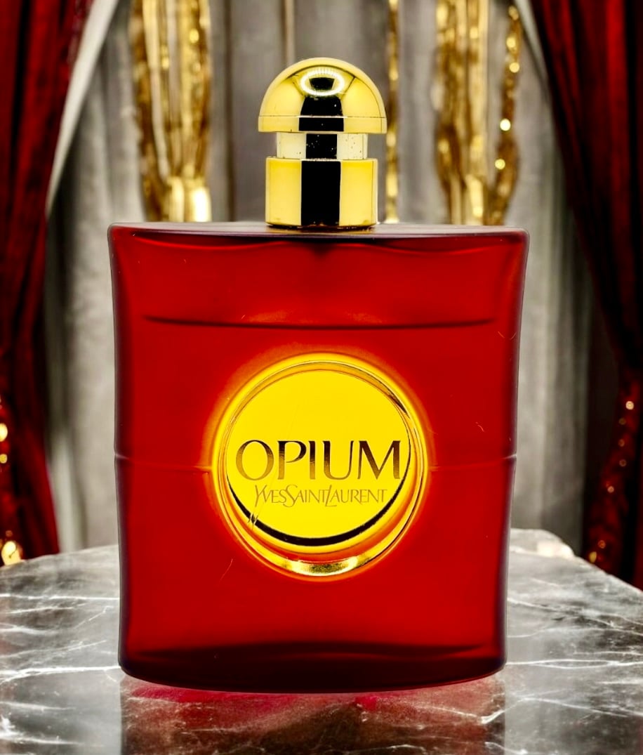 Vintage Opium Yves Saint Laurent 3 oz bottle at 90% full