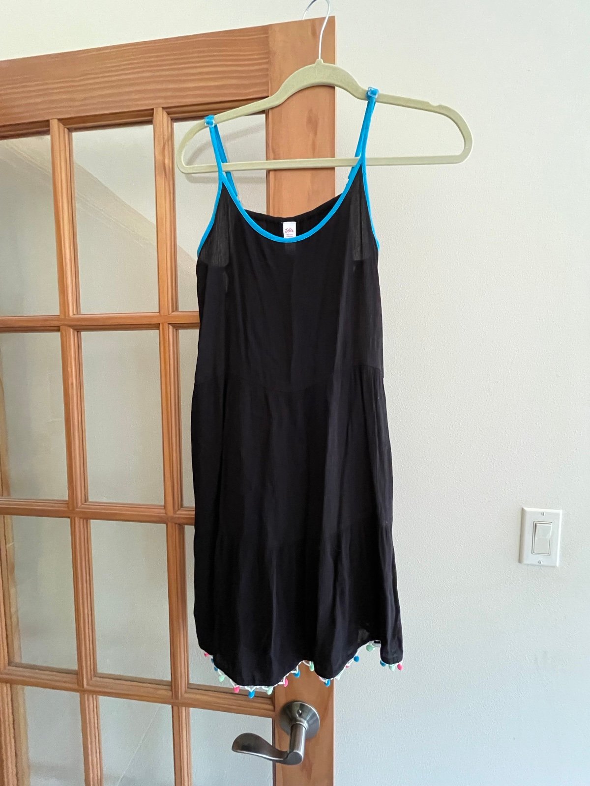 NWT Justice Girls Black Swim Cover Up