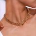 14K Gold Womens Chain Link Choker Necklace 14 Karat Silver 16 18 Jewelry NEW