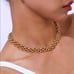 14K Gold Womens Chain Link Choker Necklace 14 Karat Silver 16 18 Jewelry NEW