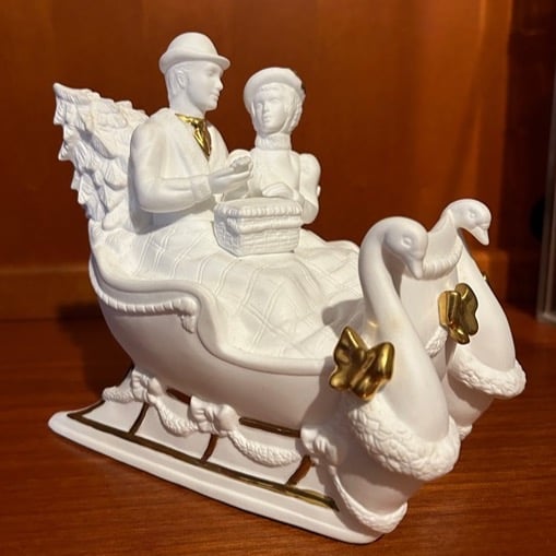 Lenox Bringing Home the Tree 1993 Christmas Fine Bone China