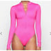 SKIMS SWIM SIZE 2X ZIP UP FRONT LONG SLEEVE ONE PIECE TAFFY Limited edition NWT
