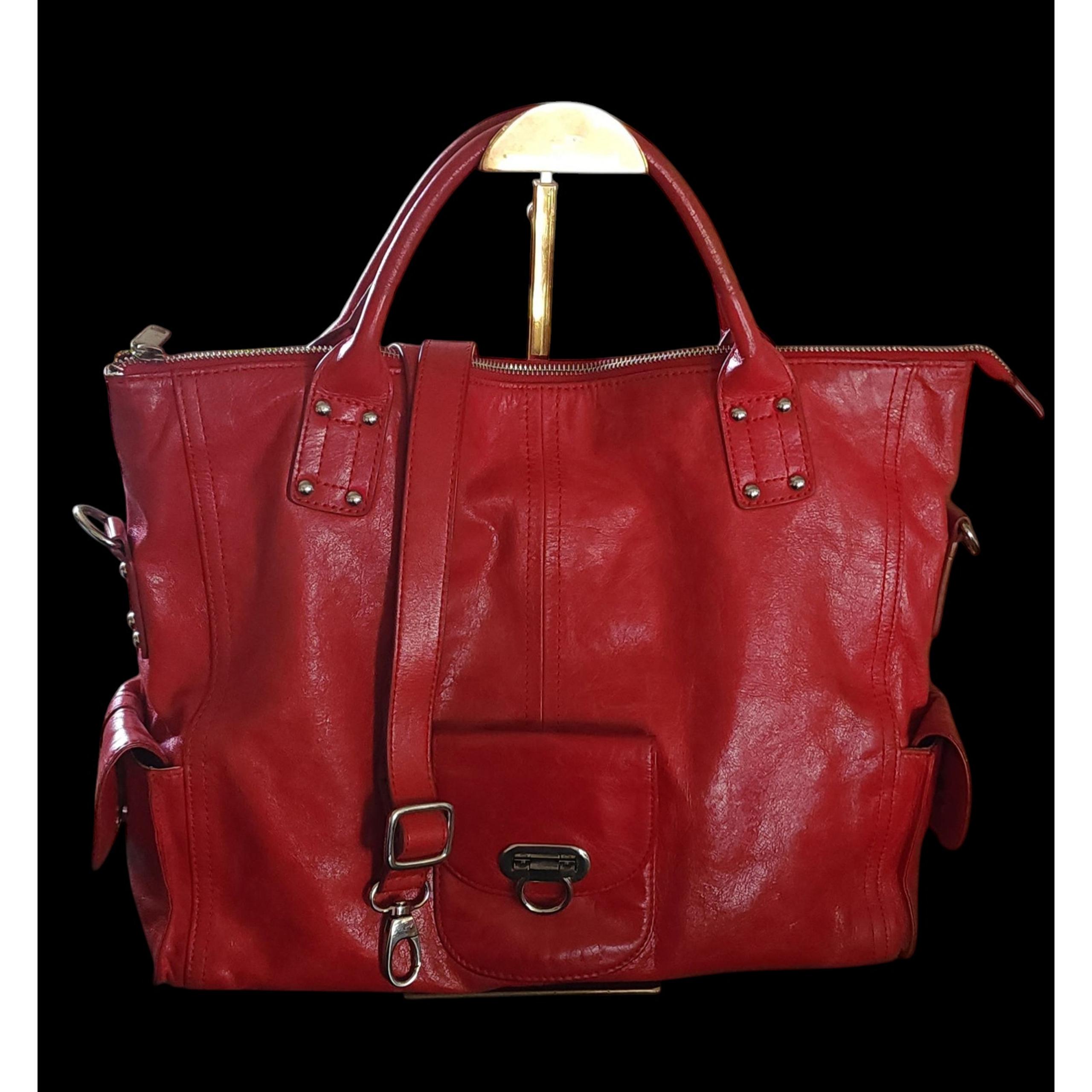 Lodis distressed red Leather tote shoulder bag