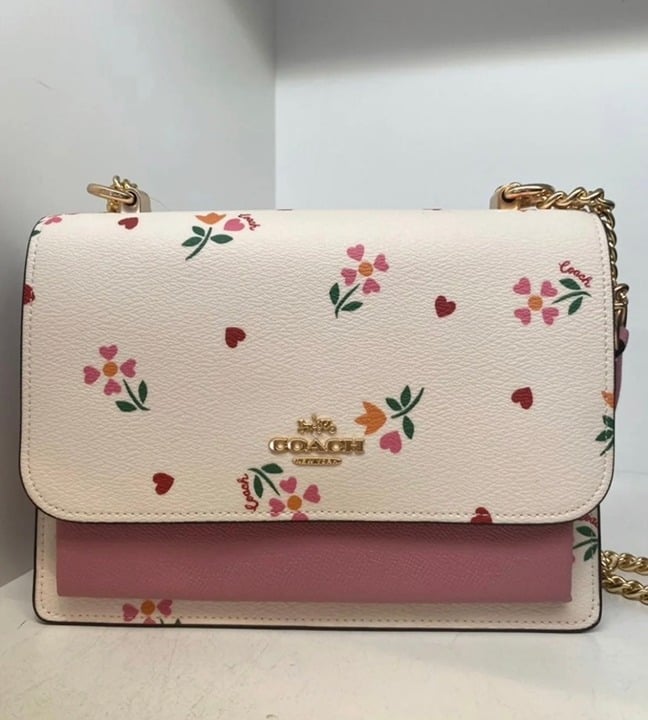 coach Klare Crossbody With Heart Petal Print c7596