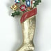 Vintage Signed Weiss Christmas Stocking Brooch