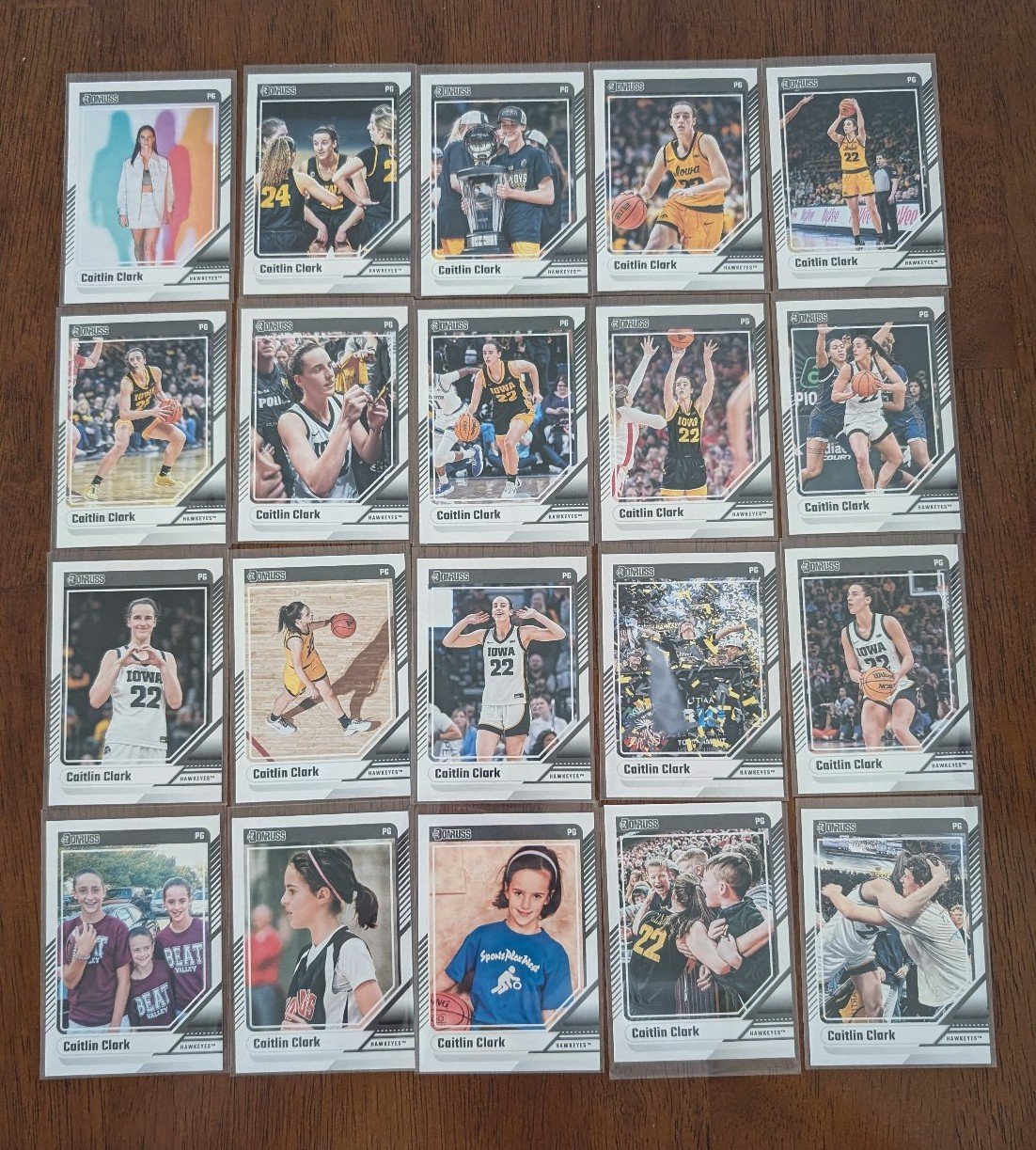 CAITLIN CLARK 2024 Panini Donruss Collection 20 CARD SET Iowa Hawkeyes GOAT