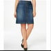 INC BUTTON FRONT DENIM SKIRT NWT 8