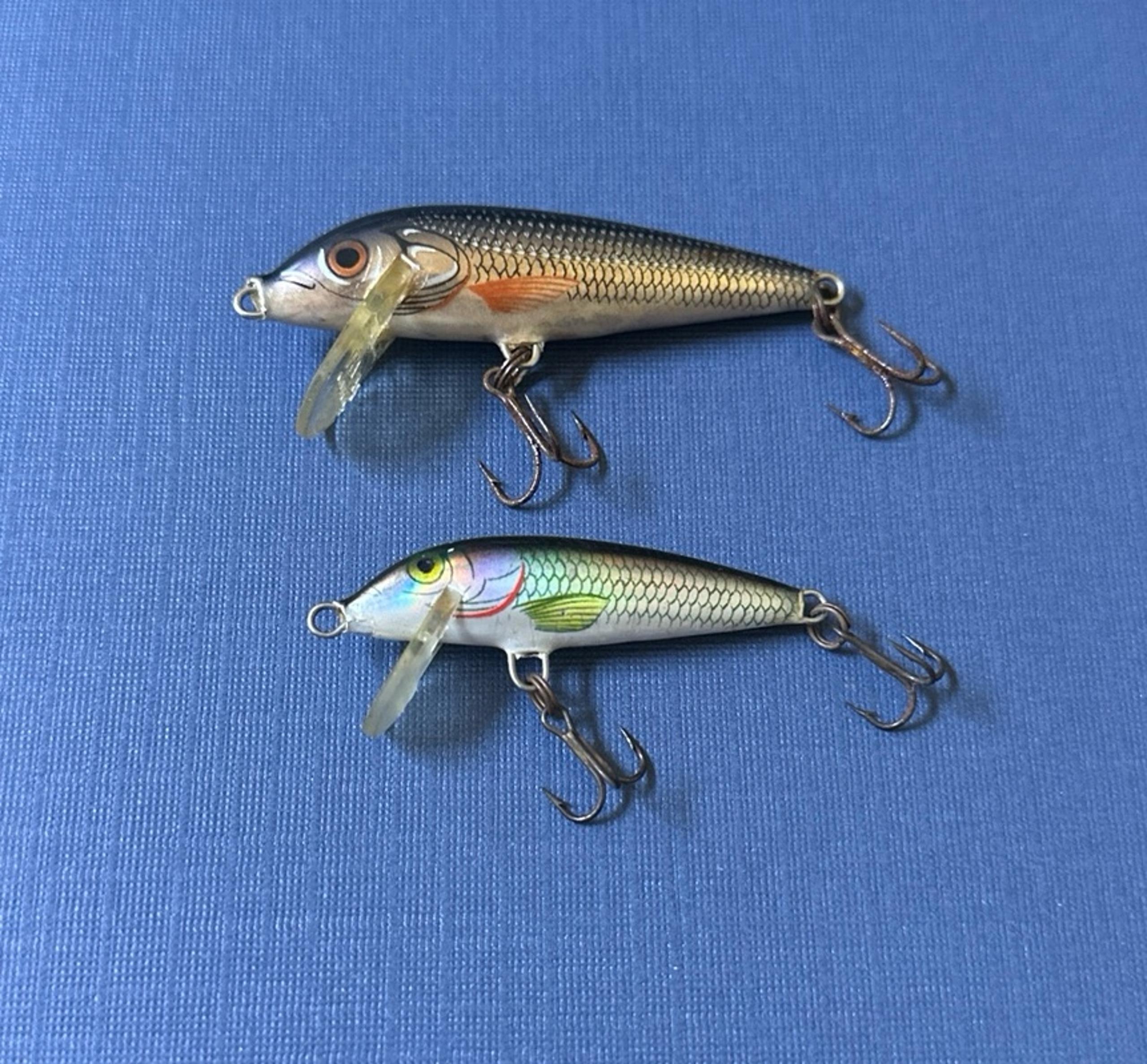 Vintage Rapala Ultralight Countdown Minnow Fishing Lures (Lot of 2)