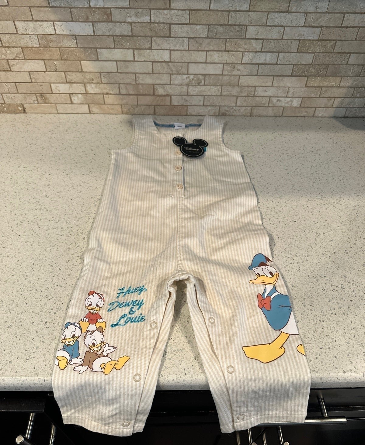Nwt disney at primark huey dewey louie overalls 12-18m bh