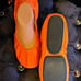 The Storehouse Limited Edition Neon Highlighter Orange Leather Ballet Flats