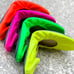 The Storehouse Limited Edition Neon Highlighter Orange Leather Ballet Flats