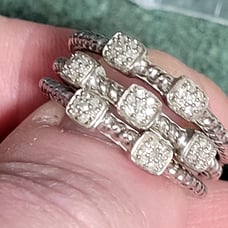 Diamond Ring Set Size 8.25