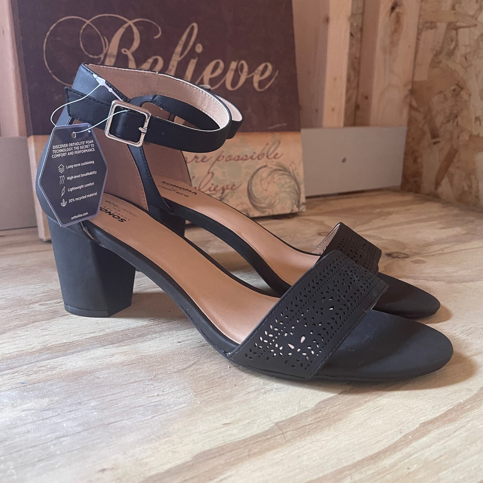 Foam double buckle sandals sale