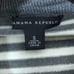 Banana Republic Gray White Horizontal Striped Turtleneck Long Sleeve Top S