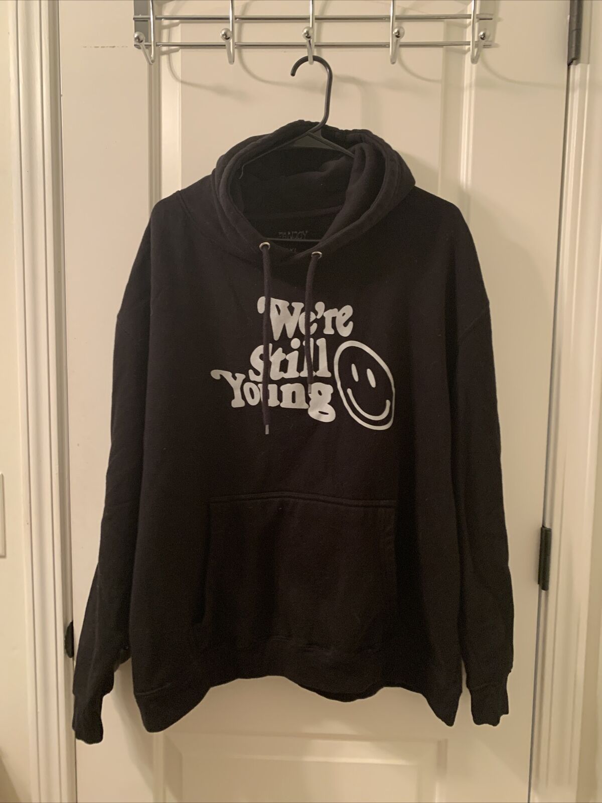 Fanjoy Men's Hoodie Sweatshirt Pullover We're Still Young Size 2XL